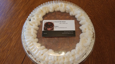 Almonds and white chocolate pie/tart